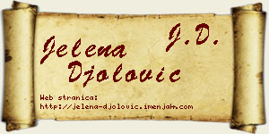 Jelena Đolović vizit kartica